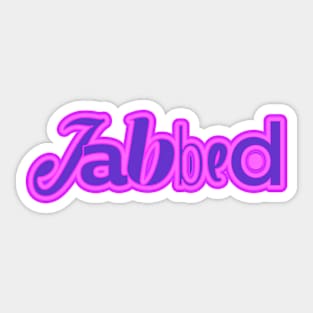 Jabbed Sticker